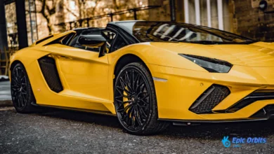 Lamborghini Aventador SVJ luxury car and high-speed